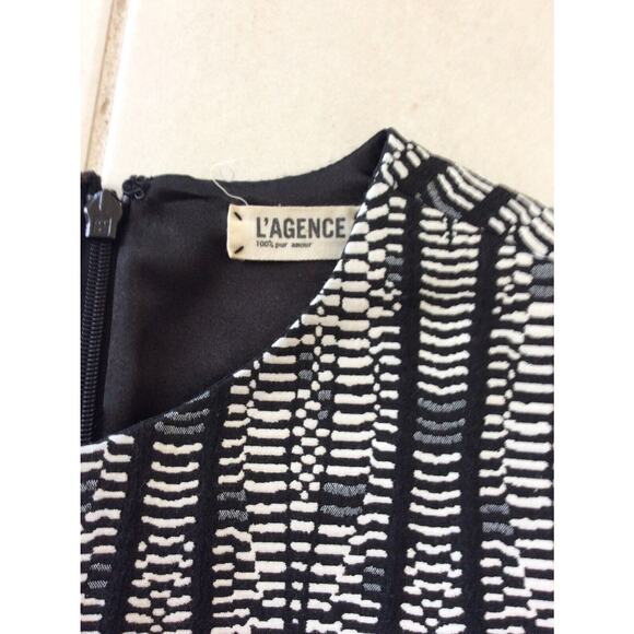 L'Agence Bodycon Mini Dress Multicolor Print V Neck - Picture 3 of 10